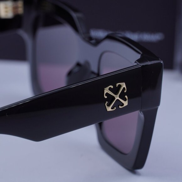 Off-White OERI13I JACKSON 1028 Square Sunglasses – Black/Burgundy main image 4